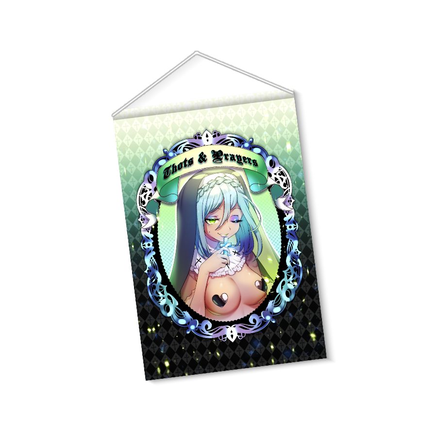 Lime Mirror Wallscroll