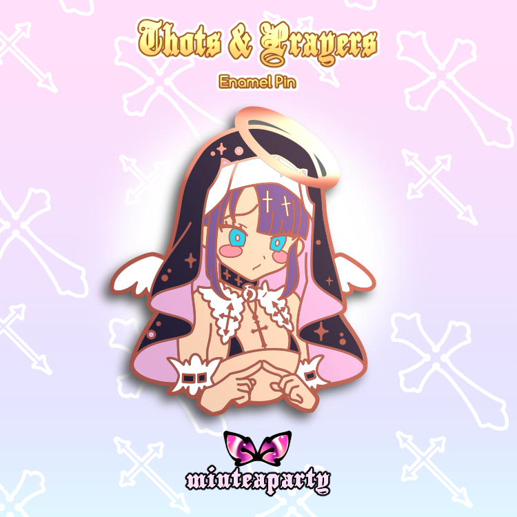 Pancake Angel Enamel Pin